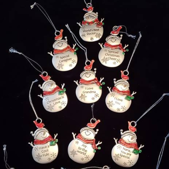 GANZ Other - NEW Pewter Snowman Christmas Ornament